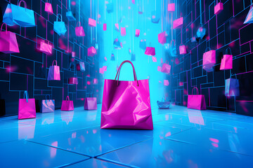 Cyber Monday theme in Neon colors