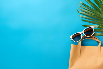 Summer sale theme wallpaper in light blue background