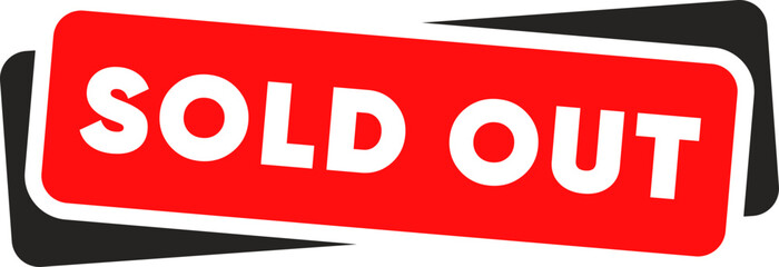 sold out label stamp