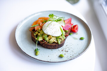 salad with vegetables and cheese