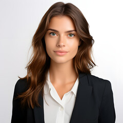 Beautiful office girl portrait 