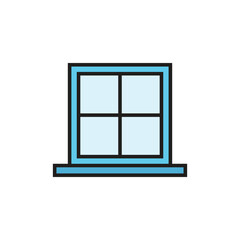 Obraz premium Window Icon Vector Design template
