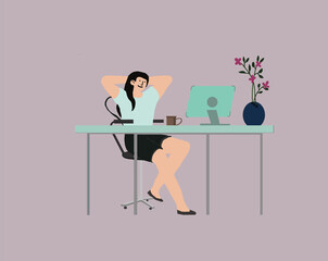 woman working on laptop