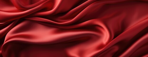 Obraz premium red silk material background
