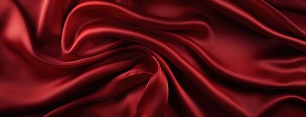 Obraz premium red silk material background