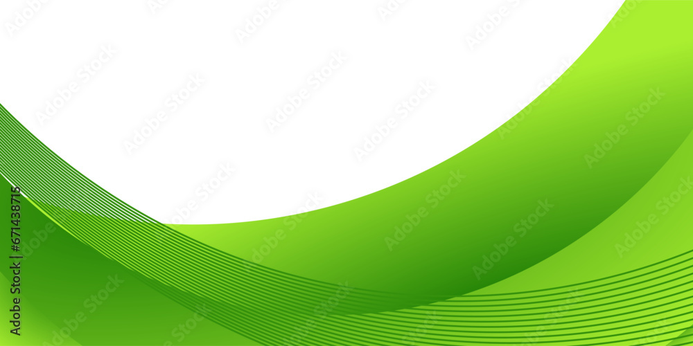 Poster abstract elegant green curve background for business