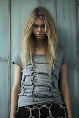 Fototapeta premium Y2K Grungy Look: Streetwear Meets Vintage