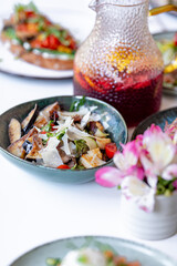salad with vegetables on the table
