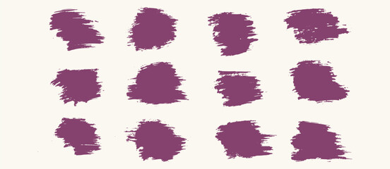 Hand paint grunge texture purple brush background
