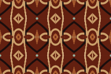 Ikat Damask Embroidery Background. Ikat Designs Geometric Ethnic Oriental Pattern Traditional. Ikat Aztec Style Abstract Design for Print Texture,fabric,saree,sari,carpet.