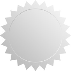 gray label badge sticker