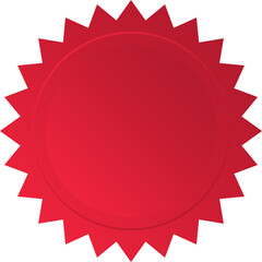 red label badge sticker