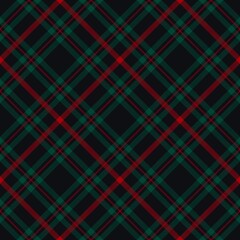 Tartan seamless pattern, red and green can be used in fashion decoration design. Bedding, curtains, tablecloths