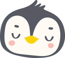 Baby Penguin sleeping face