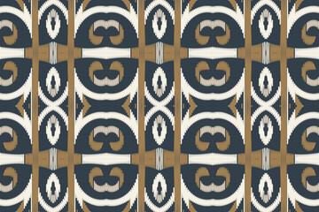 Ikat Damask Paisley Embroidery Background. Ikat Seamless Geometric Ethnic Oriental Pattern Traditional. Ikat Aztec Style Abstract Design for Print Texture,fabric,saree,sari,carpet.
