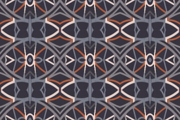 Motif Ikat Paisley Embroidery Background. Ikat Seamless Pattern Geometric Ethnic Oriental Pattern Traditional. Ikat Aztec Style Abstract Design for Print Texture,fabric,saree,sari,carpet.