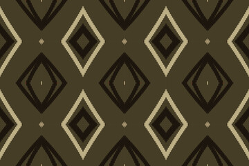 Ikat Damask Paisley Embroidery Background. Ikat Triangle Geometric Ethnic Oriental Pattern Traditional. Ikat Aztec Style Abstract Design for Print Texture,fabric,saree,sari,carpet.