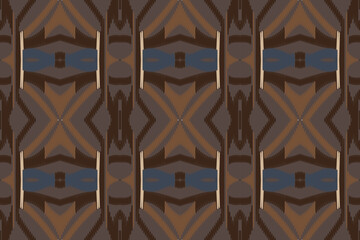 Motif Ikat Paisley Embroidery Background. Ikat Aztec Geometric Ethnic Oriental Pattern traditional.aztec Style Abstract Vector illustration.design for Texture,fabric,clothing,wrapping,sarong.