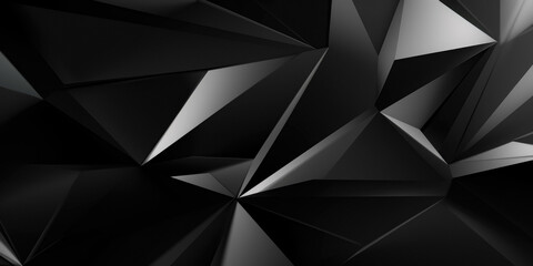 Obraz premium Black Geometric Wallpaper Background Created Using Artificial Intelligence