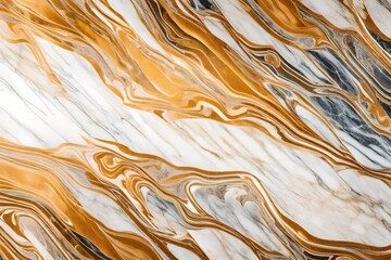 A 4K HD Ultra High-Quality Close-Up of Marbled Patterns, Capturing the Sublime Beauty of Marble in Exquisite Detail.