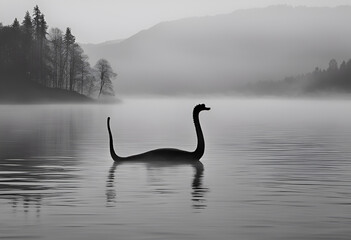 The Loch Ness monster - obrazy, fototapety, plakaty