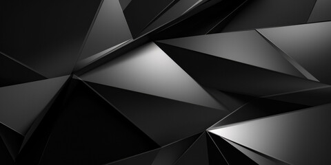 Black Geometric Wallpaper Background Created Using Artificial Intelligence