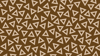 Beige and brown seamless geometric triangle pattern