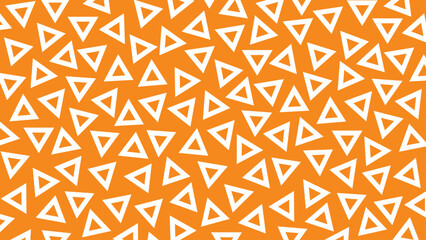 Orange and white seamless geometric triangle pattern