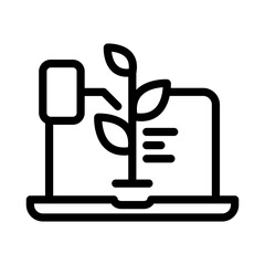 Agriculture icon. Botany icon. Parts of plants,research on plants.