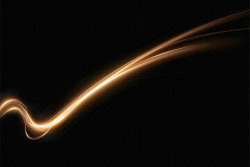 Abstract light speed motion effect.Gold color spiral glow effect.Magic shiny lin