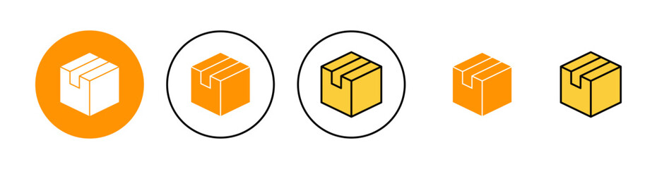 Box icon set for web and mobile app. box sign and symbol, parcel, package