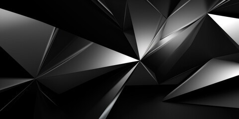 Black Geometric Wallpaper Background Created Using Artificial Intelligence