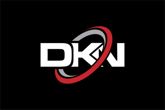 DKN creative letter logo design vector icon illustration