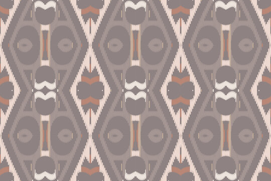Motif Ikat Seamless Pattern Embroidery Background. Ikat Designs Geometric Ethnic Oriental Pattern Traditional. Ikat Aztec Style Abstract Design for Print Texture,fabric,saree,sari,carpet.