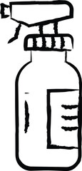 Cleaning Products hand drawn vector illustration