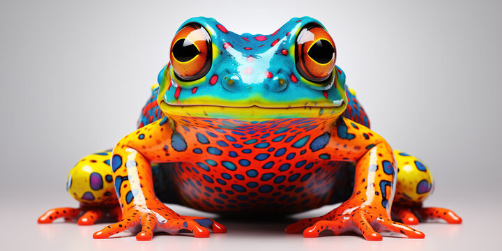 Bright and colorful animal poster.