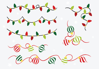 Christmas light and ornament -  border decoration
- 671458328