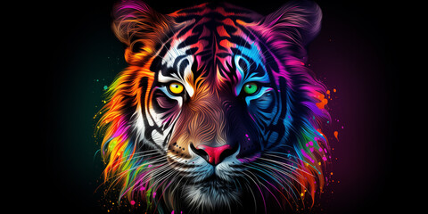 Bright and colorful animal poster.