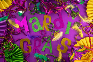 Mardi Gras colorful background