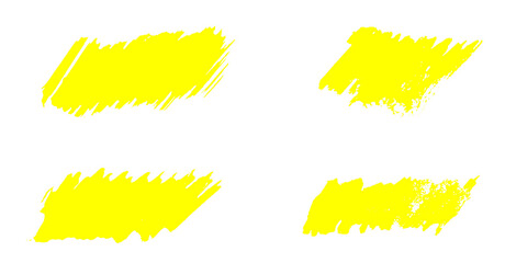Unordentlich gemalte gelbe Farbflächen