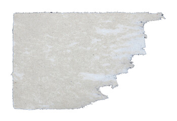 Pieces of torn scrapbook paper on transparent background png file