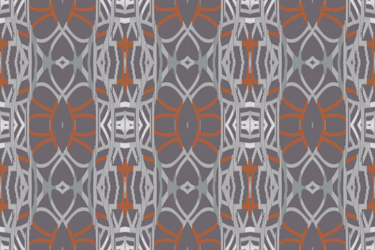 Motif Ikat Floral Paisley Embroidery Background. Ikat Frame Geometric Ethnic Oriental Pattern traditional.aztec Style Abstract Vector illustration.design Texture,fabric,clothing,wrapping,sarong.