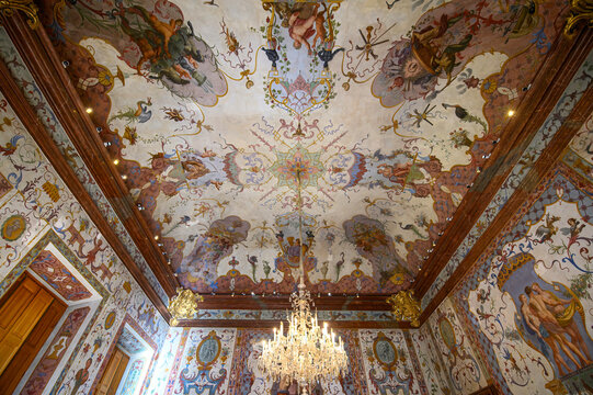 Vienna, Austria - 15.10.2023: Interior of Lower Belvedere Palace	
