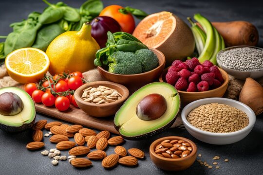 Food flexitarian diet nutrition. Meal cuisine fitness dash clean. Generate Ai
