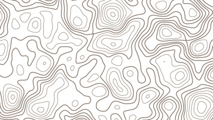 White background with topographic wavy pattern. Abstract pattern with lines