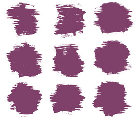 Decorative purple paintbrush shape