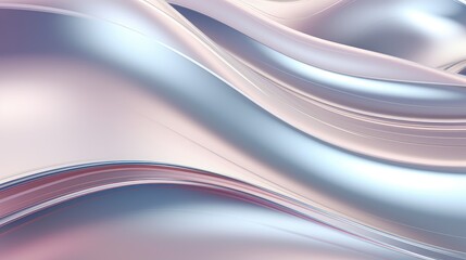 Naklejka premium Chrome Metal Wave Background