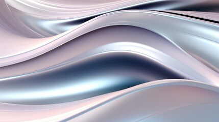 Fototapeta premium Chrome Metal Wave Background