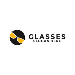 Eye Optic Glasses Logo Icon Vector Template