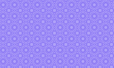 seamless pattern with blue flowers, Islamic Geometric seamless pattern with lace